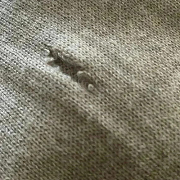 St. John Collection Embellished Ruffle Trim Striped Crew Neck Brown Sweater M - Picture 10 of 14